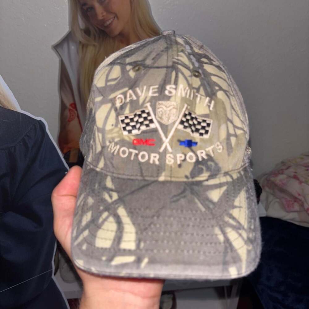 360 Apparel Dave Smith Motor Sports Camo Embroidered Cap